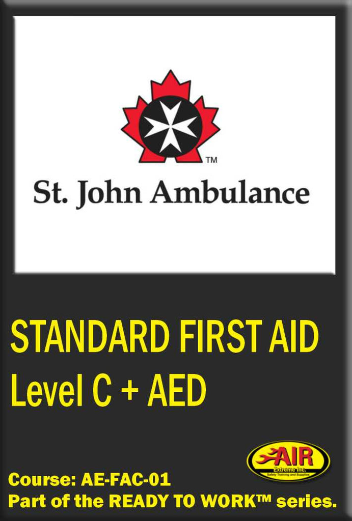 Standard First Aid with Level C CPR + AED Training Course (St.John Ambulance)