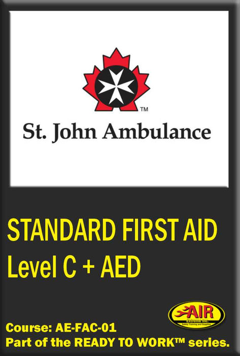 Standard First Aid with Level C CPR + AED Training Course (St.John Ambulance)