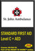 Standard First Aid with Level C CPR + AED Training Course (St.John Ambulance)